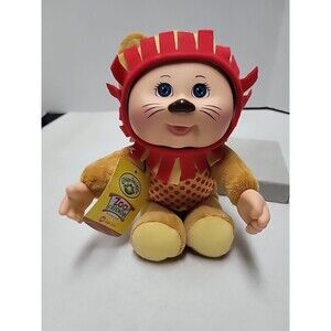 Cabbage Patch Kids Stuffed Animal Cuties Lion Doll Yellow Polka Dot Blue Eyes